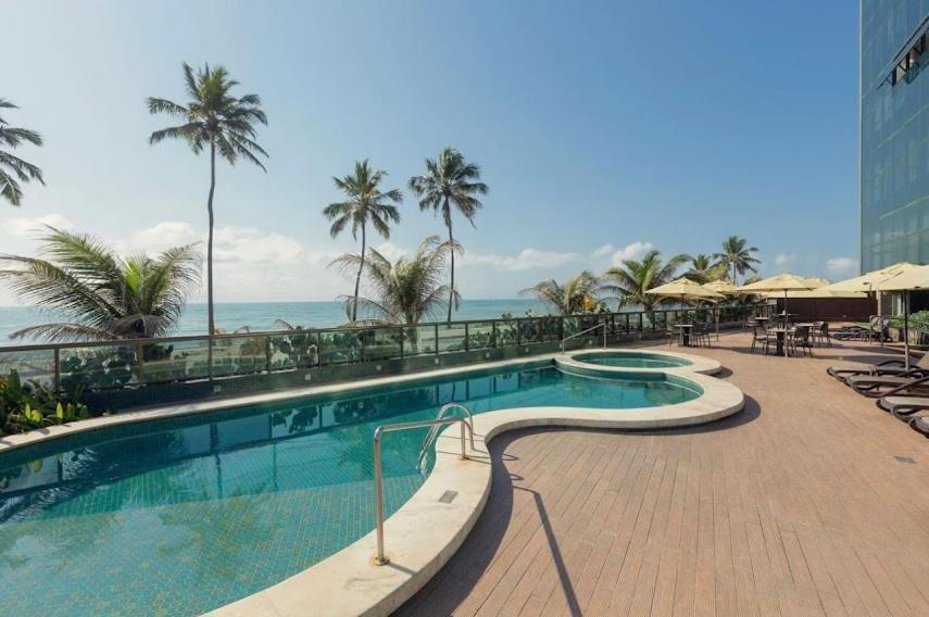 Flat Luxo Frente Mar Hotel Ritz Suites Maceió Extérieur photo